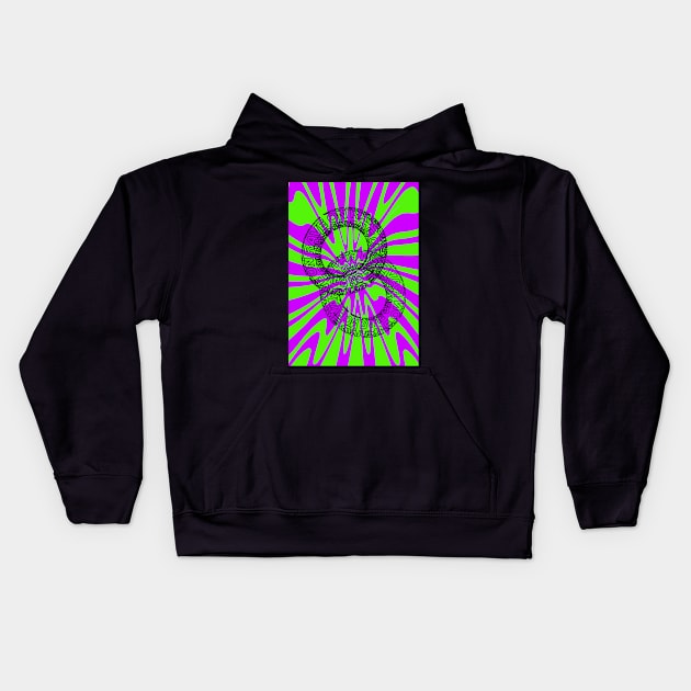 RAVE ON PSYCHEDELIC UNISEX MALE DESIGN Kids Hoodie by nanaminhae